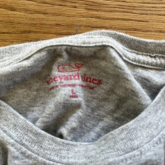 Vineyard Vines Youth T Shirt Class of 2019 Heather Gray Long Sleeve - Picture 5 of 5